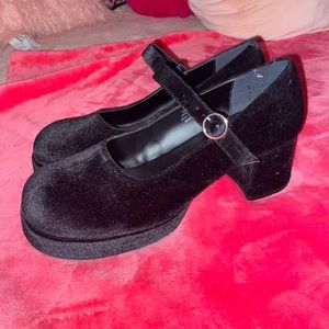Velvet Classic Mary Janes